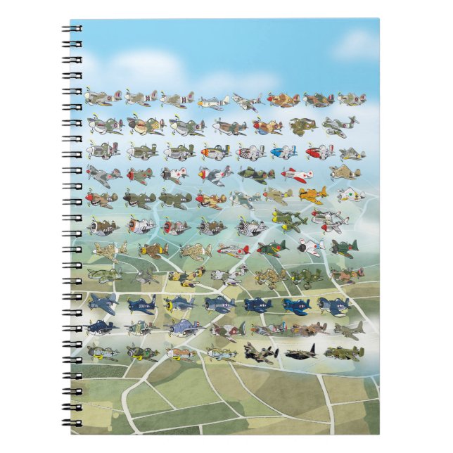 create your own airplane caricature notebook (Front)