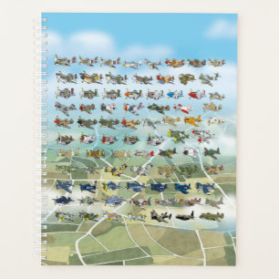 create your own airplane caricature planner