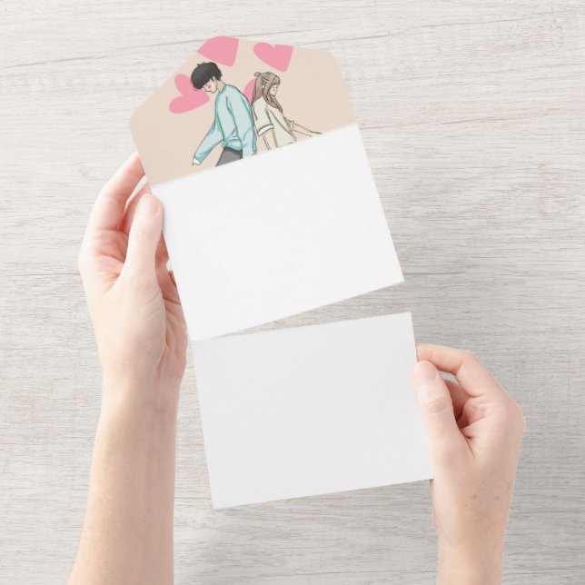 Create Your Own All In One Wedding Invitation (Tearaway)