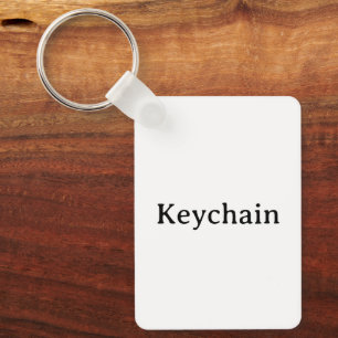Create Your Own Aluminum Rectangle 1.6" x 2.25" Keychain