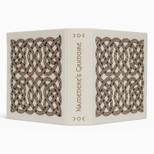 Create Your Own Amber Brown Celtic Knotwork Binder