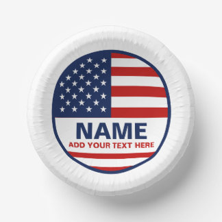 Create Your Own American Flag Election   Paper Plate