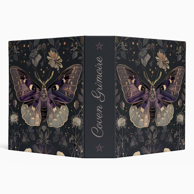Create Your Own Amethyst Sage Moth Garden Binder (Background)