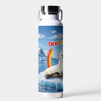 Create Your Own Antarctic Wildlife Insulated Bottl Water Bottle