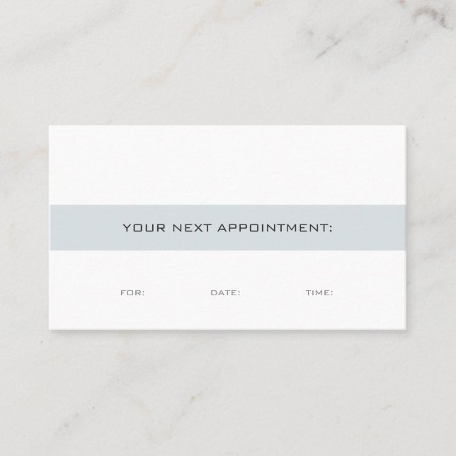 Create Your Own Appointment Reminder Elegant Plain (Front)