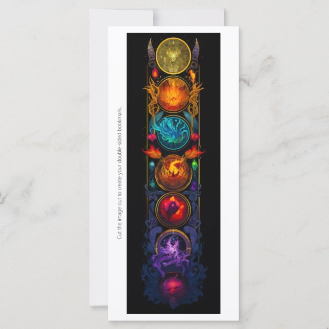 Create Your Own Archaic Gold Elemental Bookmark (Front)