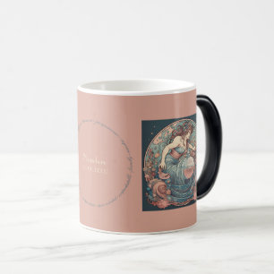 Create Your Own Art Nouveau Aquarius Zodiac Magic Mug