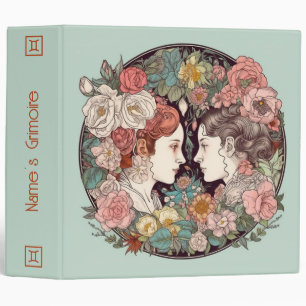 Create Your Own Art Nouveau Gemini Zodiac Binder