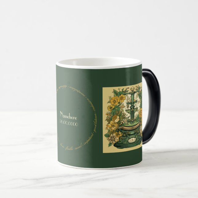 Create Your Own Art Nouveau Libra Zodiac Magic Mug (Front Right)