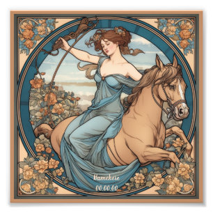 Create Your Own Art Nouveau Sagittarius Photo Print