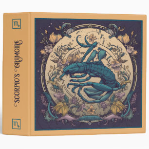 Create Your Own Art Nouveau Scorpio Zodiac Binder