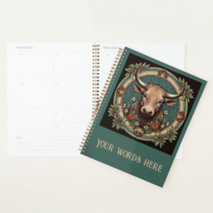 Create Your Own Art Nouveau Taurus Zodiac Planner