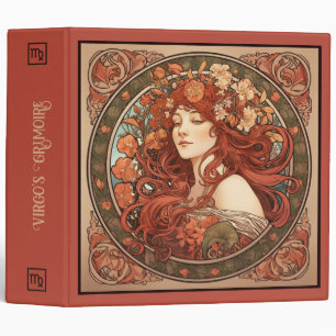 Create Your Own Art Nouveau Virgo Zodiac Binder