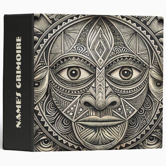 Create Your Own Ashen Bone Tribal Mask Binder (Front/Spine)