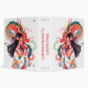 Create Your Own Asian Horned Chinese Dragon Maiden Binder