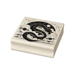 Create Your Own Astrological Chinese Dragon Rubber Stamp