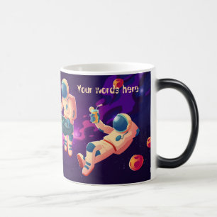 Create Your Own Astronauts in Space Magic Mug