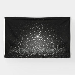 Create Your Own B&W Falling Dots Banner