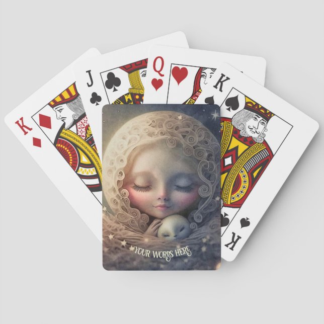 Create Your Own Baby Bird Fairy Nest Playing Cards (Back)