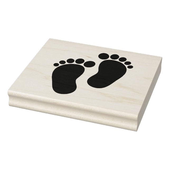 Create Your Own Baby Foot Prints Rubber Stamp (Stamp)
