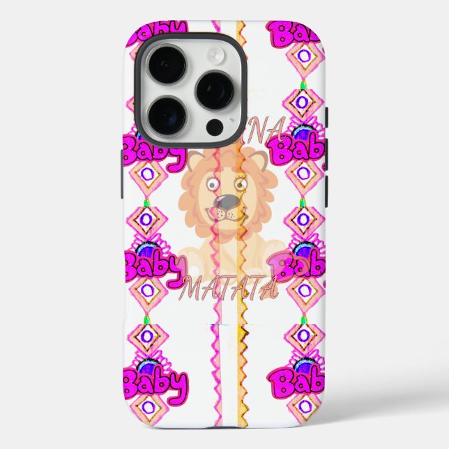 Create Your Own Baby Fun Lion Cub Text Design Case-Mate iPhone Case (Back)