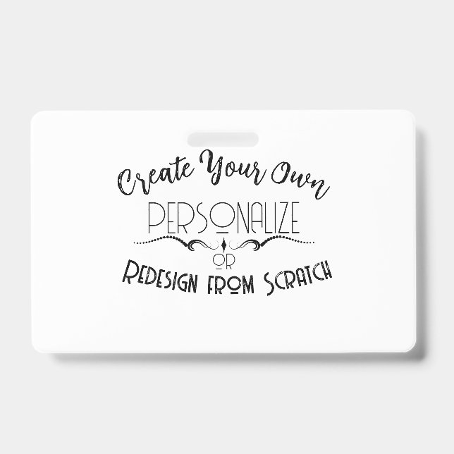 Create Your Own Badge (Front)