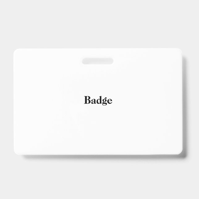 Create Your Own Badge (Front)