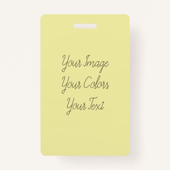 Create Your Own Badge (Front)