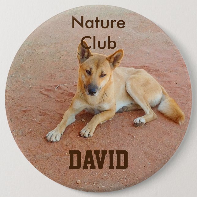 Create your own badge 6 inch round button (Front)