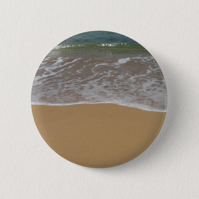 Create your own beach theme 2 inch round button (Front)