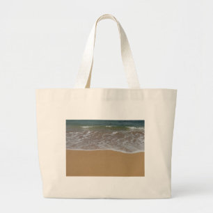 Create your own beach theme large tote bag