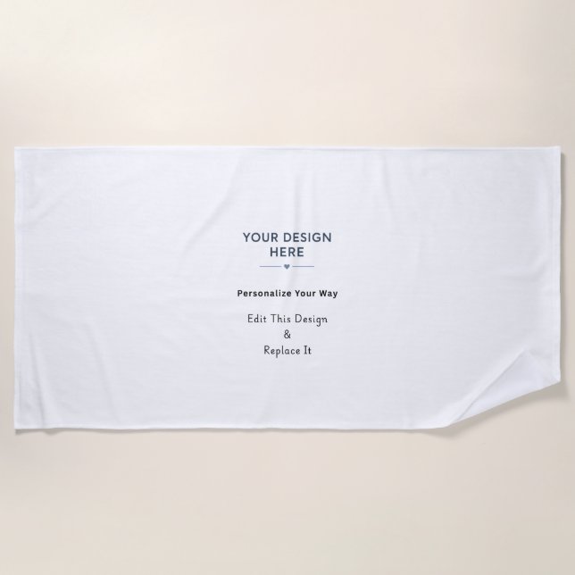 Create Your Own Beach Towel (Front)