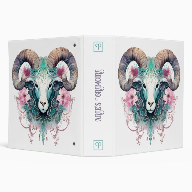 Create Your Own Beautiful Aries Zodiac Binder (Background)