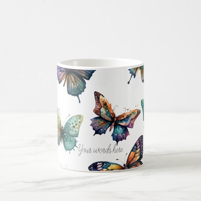 Create Your Own Beautiful Butteflies Magic Mug (Center)