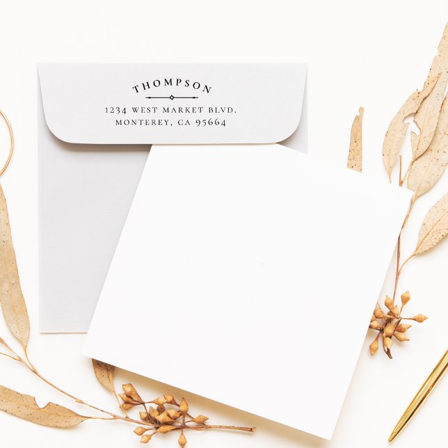 Create Your Own Beautiful Classic Return Address Rubber Stamp (Creator Uploaded)