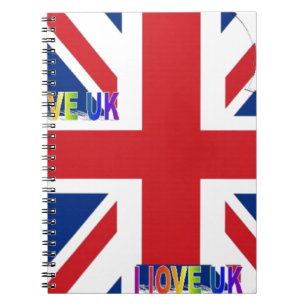 Create Your Own Beautiful Colorful UK Notebook