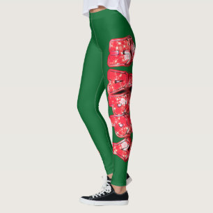 Create your own Beautiful Colourful Happy Holidays Leggings