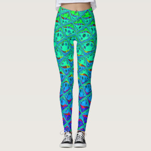 Create your own Beautiful Colourful Italian blue Leggings