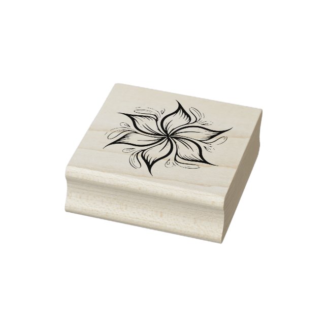 Create Your Own Beautiful Fantasy Flower Blossom Rubber Stamp (Stamp)