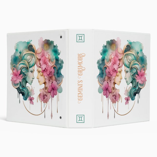 Create Your Own Beautiful Gemini Zodiac Binder (Background)