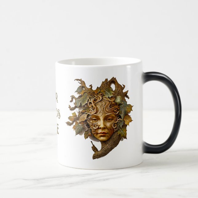 Create Your Own Beautiful Golden Dryad Magic Mug (Right)