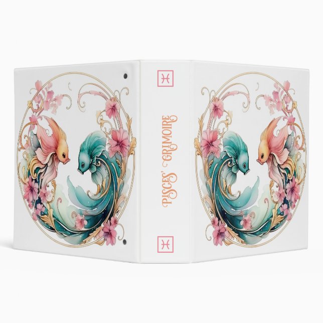 Create Your Own Beautiful Pisces Zodiac Binder (Background)
