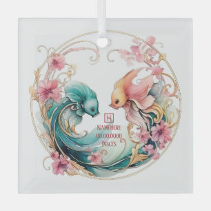 Create Your Own Beautiful Pisces Zodiac Glass Ornament