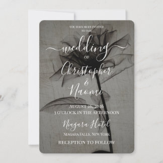 Create Your Own Beautiful Vintage X-Ray Flower Invitation