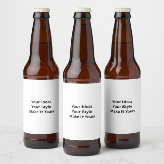 Create Your Own Beer Bottle Label (4" x 3.5")