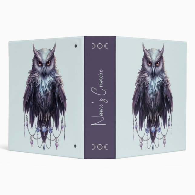 Create Your Own Bejeweled Owl Binder (Background)