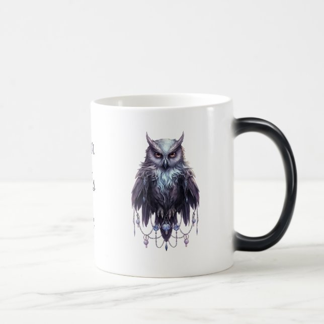 Create Your Own Bejeweled Owl Magic Mug (Right)