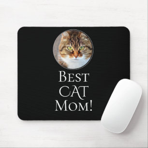 Create Your Own Best Cat Mom Personalized Photo Mouse Pad