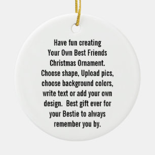 Create Your Own Best Friends Christmas Ornament
