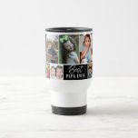 Create Your Own Best Papa Ever 10 Photo Collage  Travel Mug<br><div class="desc">Photo Collage Mug - A special gift for grandpa personalized with 10 favourite pictures of happy memories with grandkids.</div>